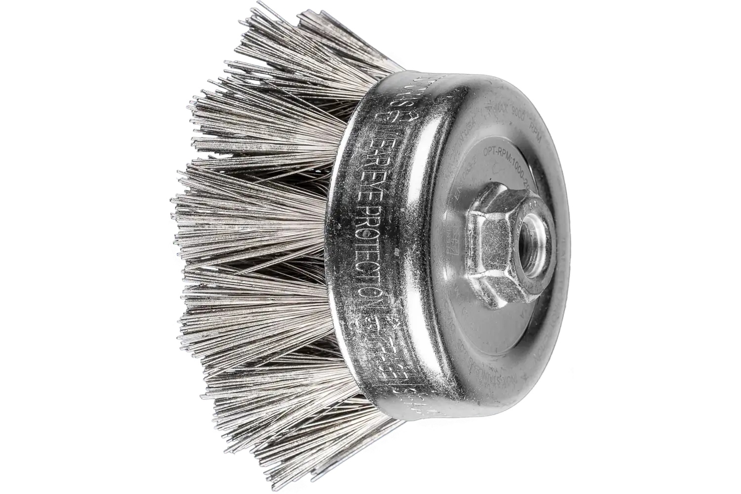 Picture of Pferd Diamond Coated Wire Cup Brush 2-3/4" Dia. 270 Grit 5/8-11" Thread